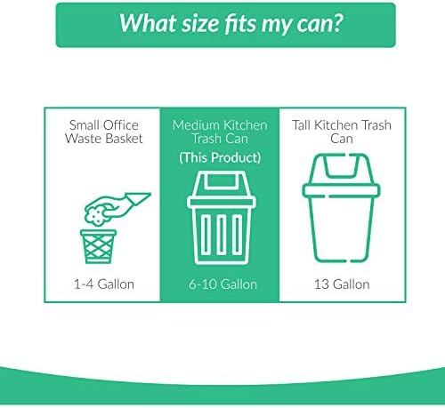 Reli. Compostable 6-8 Gallon Trash Bags | 200 Count Bulk | Green - Image 4