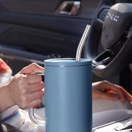 Tomorotec 8PCS Stainless Steel Straws Fit for 40oz Stanley Tumblers, Silver - Image 2