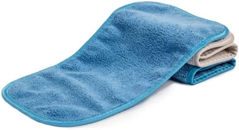 S&T INC. Always Off Reusable Makeup Remover cloths, 6” X 12”, Solid and Print, 3 Pack by STINC