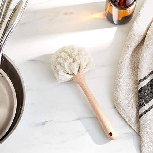 Fox Run Kitchen Brush, Natural Horsehair Fiber Dish and Glass Brush, 10" - Image 7
