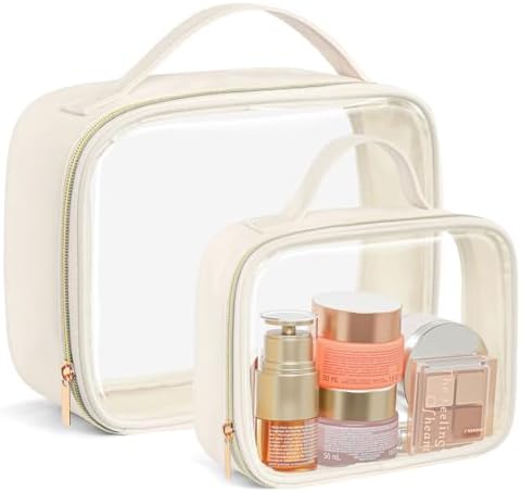 PACKISM Clear Makeup Bag Travel - Velvet Side TSA Approved Toiletry Bag by Packism