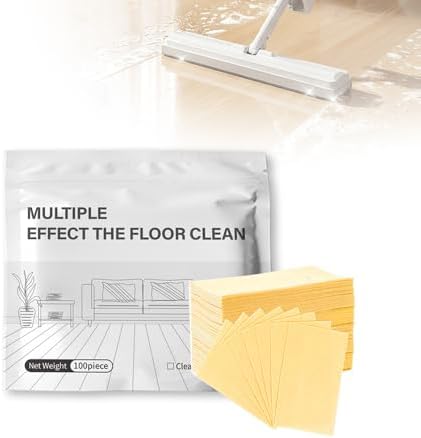 100PCS Floor Cleaning Tablets, Multi-Surface Floor Cleaner Tablets, Concentrated Mop Soap for Hardwood Tile Laminate Kitchen Living Room Daily Floor Care (Osmanthus) by Unknown