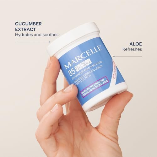 Marcelle Oil-Free Eye Make-Up Remover Pads, Sensitive Eyes, 85 Pads - Image 3