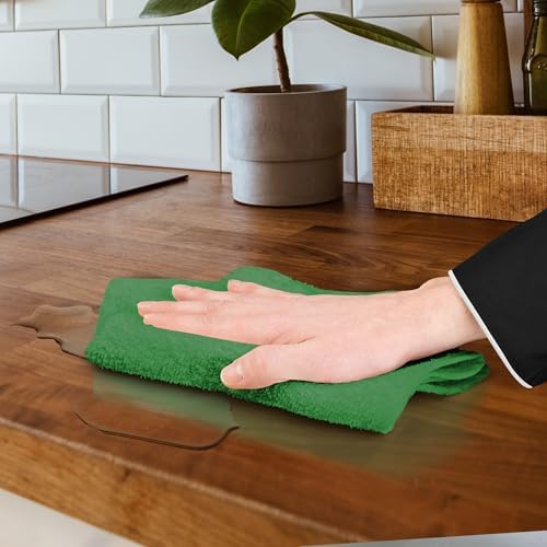 Avalon Towels Bar Towels (Pack of 120) Size 14x17 Inches – 100% Cotton, Absorbent and Reusable Cleaning Rags, Multipurpose Cleaning Towels, Terry Cloth Rags, Durable Shop Rags (Green) - Image 6
