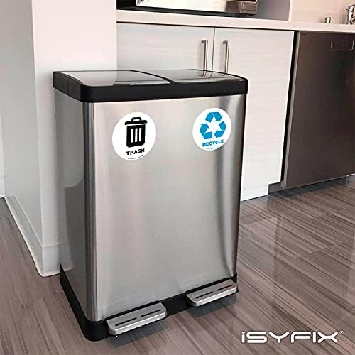 iSYFIX Recycle Sticker for Trash Can, 6 Pack, 5 inch - Image 6