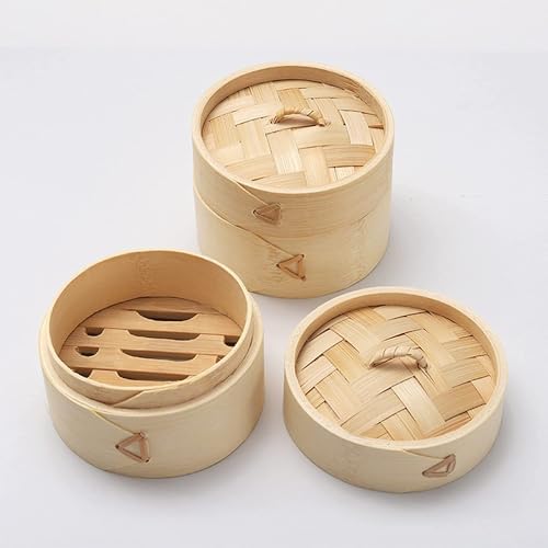 Natural Bamboo Shampoo Bar Holder with Lid Round Soap Dish Handmade Soap Case for Bathroom Shower Kitchen (10cm,2PCS) - Image 4