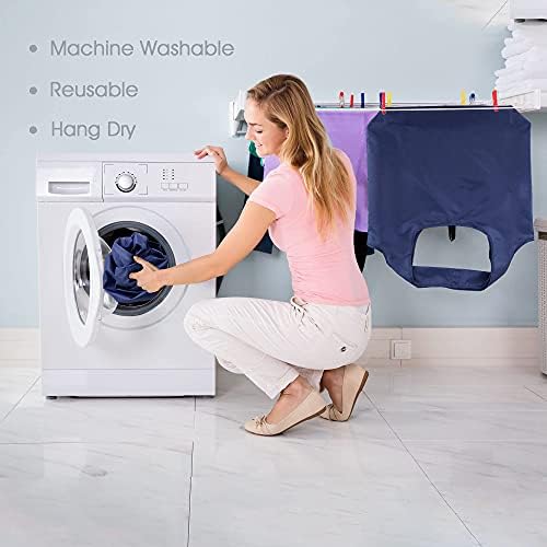 BeeGreen Navy Blue Reusable Grocery Bags Bulk 10 Packs, Kitchen Reusable Shopping Bags 50LBS Large, Machine Washable Durable, Easily Foldable with a Storage Bag - Image 2