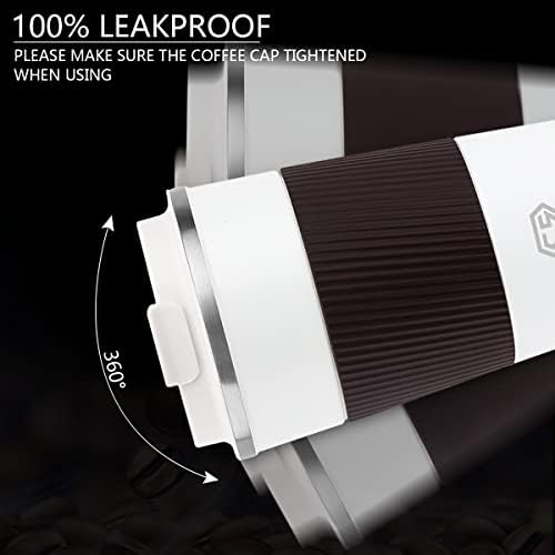 CS COSDDI 12 oz Coffee mug - Stainless Steel Coffee Cup with Leakproof Lid - Image 3