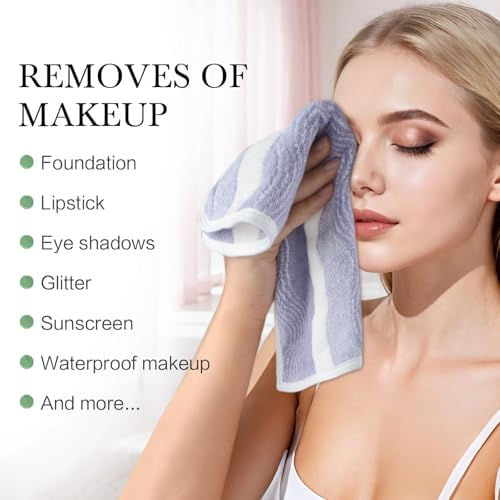 SINLAND Absorbent Coral Velvet Washcloth Ultra Soft Microfiber Face Towels 12 x 12 inch Multi-Purpose Face Cloths for Household and Sport - Image 6