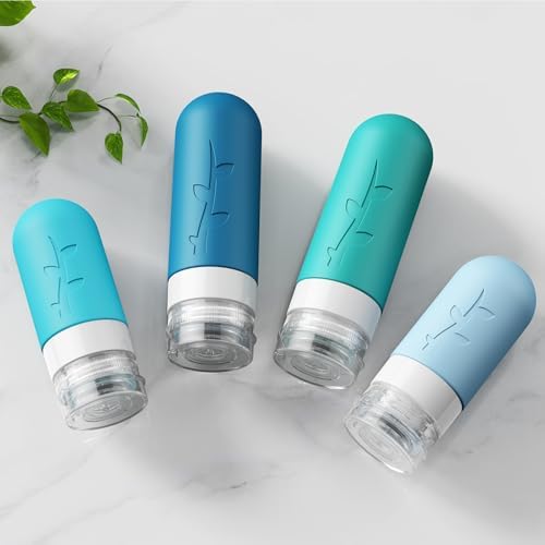 Tocelffe 18pack Travel Bottles for Toiletries,TSA Approved Silicone Travel Containers jar for Toiletries,Leak Proof Refillable Liqus Shampoo And Conditioner Travel Essentials toiletry Bottles - Image 4