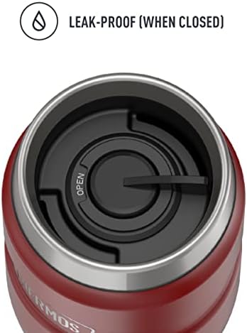THERMOS Stainless King Vacuum-Insulated Travel Tumbler, 16 Ounce, Rustic Red (Pack of 4) - Image 3