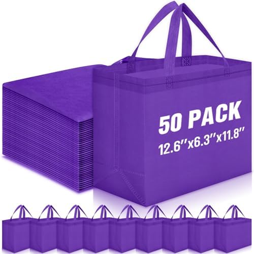 Windyun Reusable Grocery Bags Non Woven with Handles by Windyun