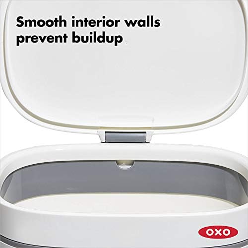 OXO Good Grips Easy-Clean Compost Bin, White, 1.75 Gal/6.62 L - Image 3