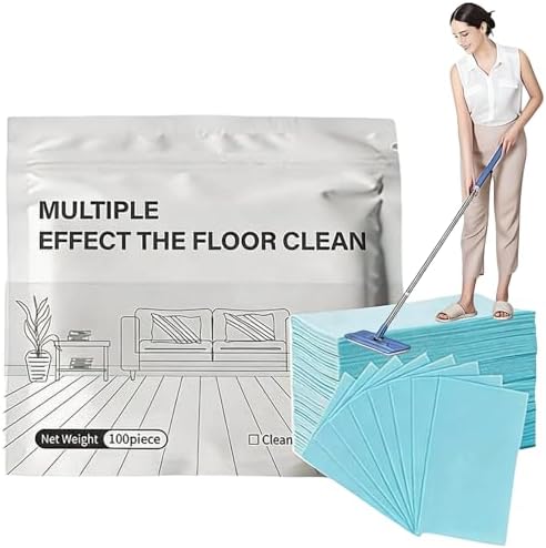Multi-surface Floor Cleaning Tablets, 100PCS Floor Cleaning Tablets Multi- Surface Cleaner, Free Shine Floor Cleaner Tablet, Multiple Effect the Floors Clean, Concentrated Cleaner for Hardwood, Tile by Unknown