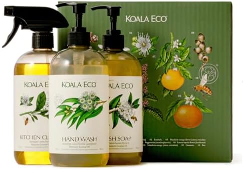 Koala Eco Gift Set of 3 – Kitchen Cleaner, Dish Soap & Hand Wash, 16oz by KoalaEco