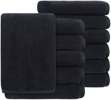 SINLAND Absorbent Coral Velvet Washcloth Ultra Soft Microfiber Face Towels 12 x 12 inch Multi-Purpose Face Cloths for Household and Sport by SINLAND