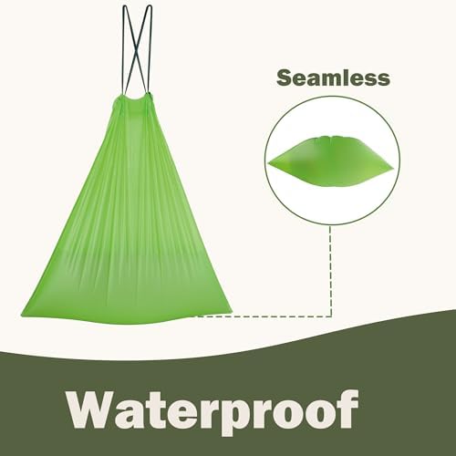 Compost Bags 5 Gallon with Drawstring Tear Off 20 Liter Extra Thick 0.78 Mils Compostable Food Scrap Waste Bags with US BPI ASTM D6400 and Europe OK Compost Home Certified 60 Counts - Image 4