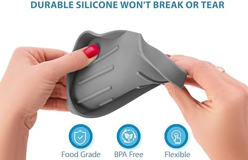 Silicone Soap Bar Holder: Premium Gray Self-Draining Soap Dish - Elegant Shower & Bathroom Solution - Image 5