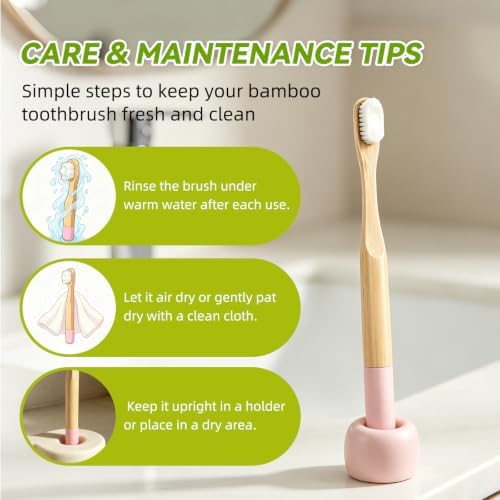 EasyHonor 4 Pack Kids Bamboo Toothbrush, Extra Soft Toothbrush for Kids - Image 5