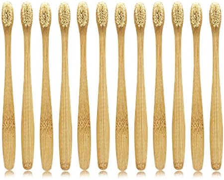 Boar Bristles Natural Bamboo Toothbrush Eco-Friendly Biodegradable Zero Waste Pack of 12 - Image 5