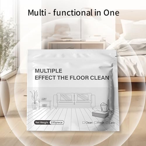 Floor Cleaning Tablets Fast Dissolving Concentrated Mopping Sheets for Hardwood Laminate Tile Sealed Hard Surfaces Multipurpose Stain Removal Polish - Image 5