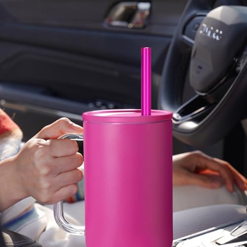 NiHome 12-Pack Plastic Reusable Straws Fit for Stanley 40 30 64 oz Tumbler - Image 5