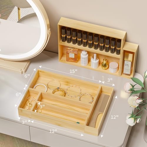 Bamboo Kitchen Drawer Organizer, Deep 2-Pack, 9" x 3" x 2.5" - Image 4