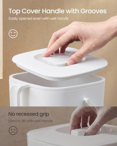 SONGMICS Compost Bin for Kitchen Counter, Plastic, 1-Gallon (4 L) - Image 4