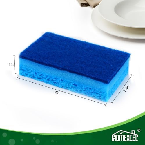 HOMEXCEL Sponges Kitchen 24 Pcs, Non-Scratch Sponge for Cleaning Dishes - Image 4