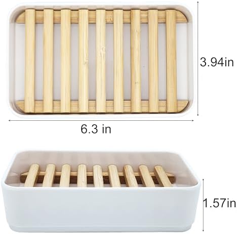 Soap Dish, Bathroom Self-Draining Soap Dish Holder for Shower - Image 6