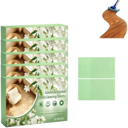 Multi-Surface Floor Cleaning Tablets,Concentrated Floor Cleaner Sheets, Fast Water Soluble Mopping Refills with Fresh Scent for Hardwood, Laminate, Tile, Vinyl, Marble, Wall Tile & Glass. (5PCS) by Unknown
