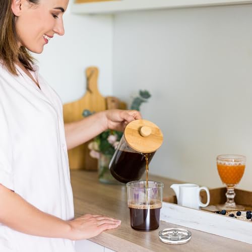 Luxfuel 13 oz Glass Cups with Lids and Straws Reusable Iced Coffee Tumbler - Image 4