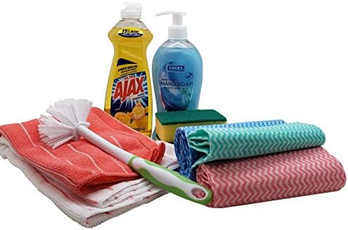 Dorm Room All Inclusive Kitchen Cleaning Kit comes with Dish soap, Sponges, Soap Hand Wash & More - Image 6