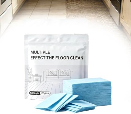 Floor Cleaning Tablets,Multi-Surface Floor Cleaner Sheets for Mopping,Dissolvable Cleaning Refills for Hardwood,Laminate,Tile & Bathroom Floors,100 Count,Multi-Effect by Unknown