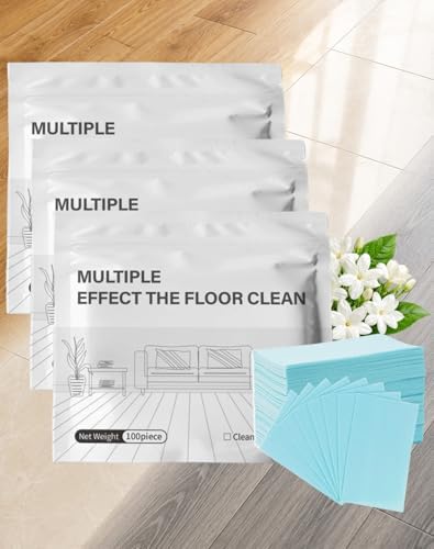 Multi-Effect Floor Clean Tablets, Instant Dissolve Deep Cleaner, Blue Jasmine Scented Mop Refills for Hardwood, Tile & Laminate, Child & Pet Safe, Space-Saving Concentrated Formula (300 Piece) by Unknown