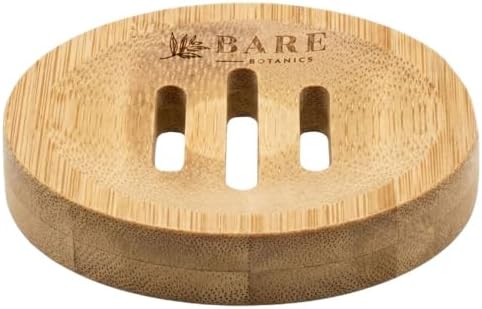 Bare Botanics Bamboo Bar Soap Holder (2pcs) | 3-in Slotted Natural Bamboo Tray for Shower Steamers | Cruelty-Free & Vegan by BareBotanics