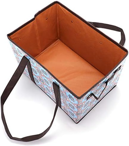 Foraineam Reusable Grocery Bags Set Durable Heavy Duty Tote Bag Collapsible Grocery Shopping Box Bag with Reinforced Bottom - Image 3
