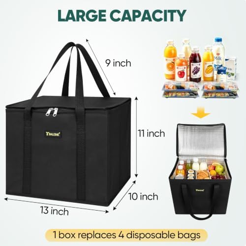 BALEINE 1PK Insulated Reusable Grocery Bag, Heavy Duty Shopping Tote - Image 5