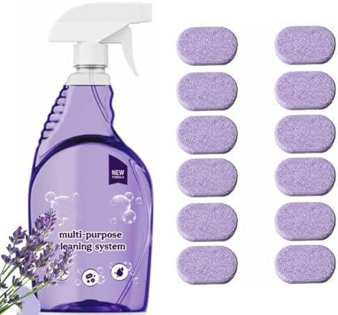 Spray Oven Cleaner, Clean Spray Cleaner for Ovens, All-Purpose Cleaners for Grill, Home, Kitchen, Bathroom, Multi-surface Cleaners with Concentrated Cleaning Tablets(12pcs) by Unknown