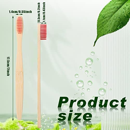 Sieral 120 Pcs Bamboo Toothbrushes Bulk, Soft Bristle Bamboo Toothbrush - Image 4