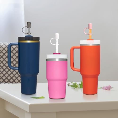6 PCS Replacement Straws for Stanley|Owala|Simple Modern 40oz 30oz Tumbler, Reusable Color Drinking Straws with Cleaning Brush for Stanley Cup Accessorie，BPA Free, Dishwasher Safe - Image 7
