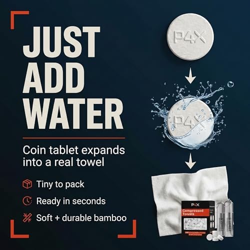 Compressed Towel Tablets - 100% Bamboo Camping Toilet Paper Tablets, Great for Hiking, Travel and Backpacking - Disposable Washcloths, Body Wipes, Paper Towel Coin Tissue - 100/250/500 Pack - Image 2
