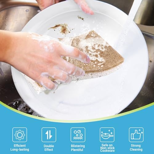 AIDEA XL Sponges Kitchen-6Count, Non-Scratch Scrub Sponge for Dishes - Image 4