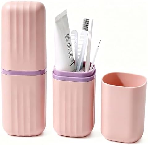 Travel Toothbrush Holders, 2-in-1 Toothbrush Travel Case by UZDOTB