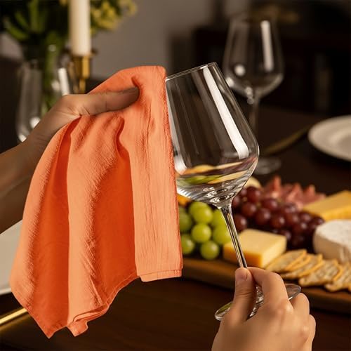 Utopia Kitchen Orange Flour Sack Towels [12 Pack - 28 x 28 in] 100% Cotton - Image 5
