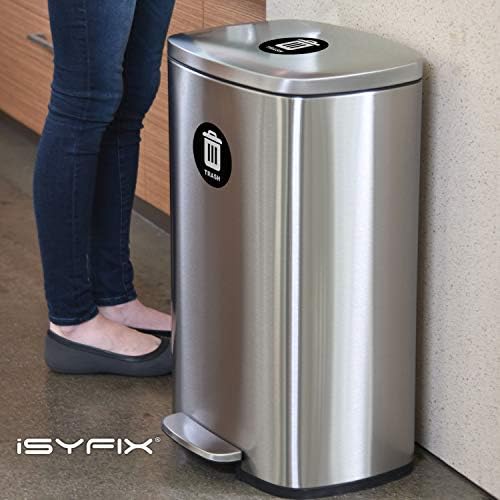 iSYFIX Trash Can Stickers Signs, 6 Pack, 5 inch - Image 6