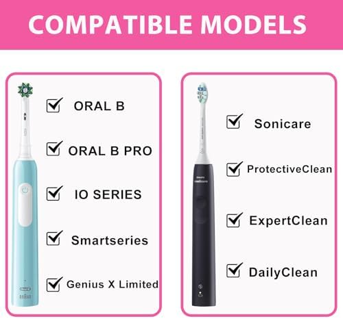 Toothbrush Travel Case for Oral B/Oral-B Pro 1000 1500 5000 7000 & Philips Sonicare 4100 1100 5300 5100 6100/iO Electric Toothbrush, Hard Protective Storage Bag (Pink) - Image 5