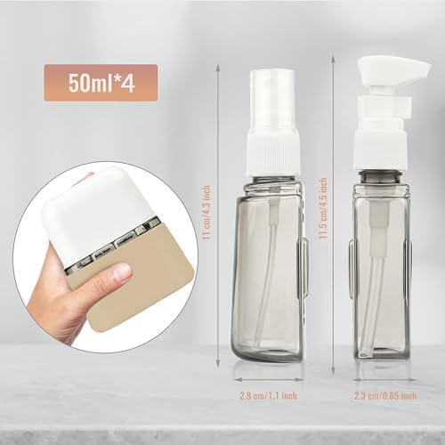 Bpluma Travel Bottles, Leak Proof Containers For Toiletries TSA Approved Airplane Accessories Kits For Liquid With Labels - Image 2