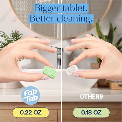 Fab Tab Bathroom Spray Cleaner Tablets Refill, Starter Set, Plant-Based - Image 4