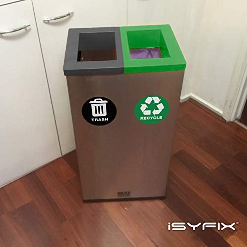 iSYFIX Recycle Sticker for Trash Can, 6 Pack, 5 inch - Image 4
